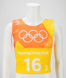 Lot #3149  PyeongChang 2018 Winter Olympics Bib - Image 1
