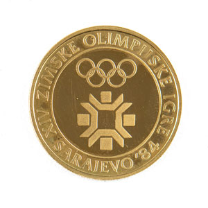 Lot #3099  Sarajevo 1984 Winter Olympics Gold