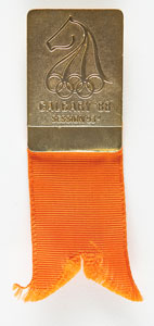 Lot #7131  Calgary 1988 Winter Olympics IOC Session Badge - Image 1
