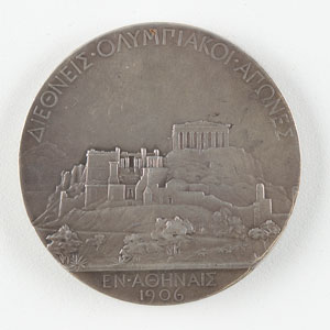 Lot #3011  Athens 1906 Intercalated Olympics Silver Winner’s Medal - Image 2