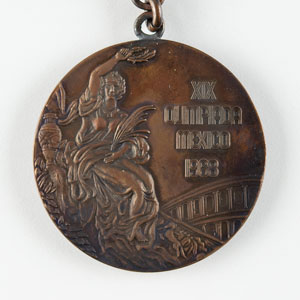 Lot #3076  Mexico City 1968 Summer Olympics Bronze Winner's Medal - Image 1