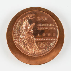 Lot #3114  Barcelona 1992 Summer Olympics Bronze Winner's Pattern Medal - Image 1