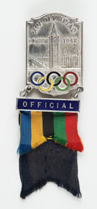 Lot #3049  London 1948 Summer Olympics Official Badge - Image 1
