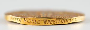 Lot #3014  London 1908 Olympics Gold Winner's Medal - Image 3