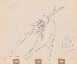 Lot #1007 Evil Queen production drawing from Snow