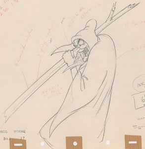 Lot #1007 Evil Queen production drawing from Snow White and the Seven Dwarfs - Image 2