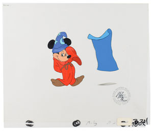 Lot #1063 Mickey Mouse production cels from the opening of a Disney Channel cartoon - Image 1