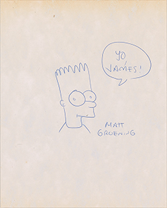 Lot #1136 Matt Groening - Image 1