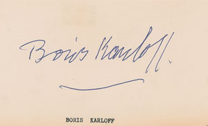 Lot #734 Boris Karloff - Image 1