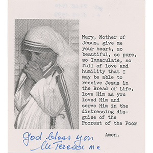 Lot #271  Mother Teresa