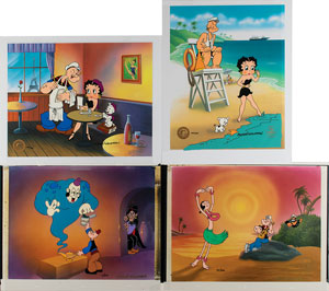 Lot #994 Myron Waldman Group of (4) Limited Edition Hand-Painted Cels - Image 1