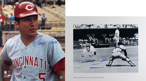 Lot #843 Pete Rose and Johnny Bench - Image 1