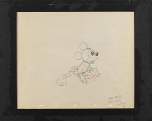 Lot #889 Mickey Mouse production drawing from Brave Little Tailor