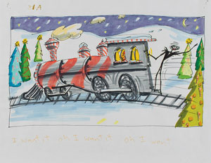 Lot #967 Jack Skellington concept storyboard from The Nightmare Before Christmas - Image 1