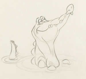 Lot #1044 Tick-Tock the Crocodile production drawing from Peter Pan - Image 2