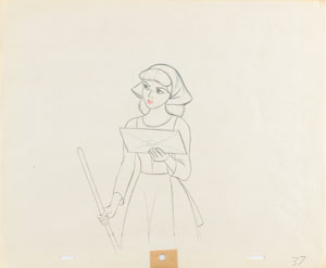Lot #1036 Cinderella production drawing from