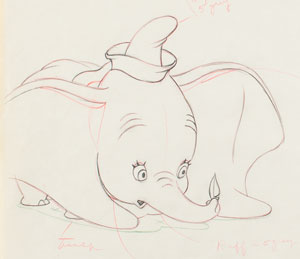 Lot #911 Dumbo production drawing from Dumbo - Image 2