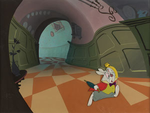 Lot #926 White Rabbit production cel and