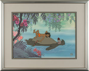 Lot #963 Mowgli and Baloo limited edition cel from The Jungle Book - Image 2