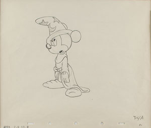 Lot #903 Mickey Mouse production drawing from Fantasia - Image 1