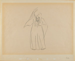 Lot #1012 Wicked Witch production drawing from Snow White and the Seven Dwarfs - Image 1