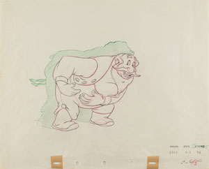 Lot #1024 Stromboli production drawing from Pinocchio - Image 1
