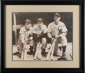 Lot #840  NY Yankees: DiMaggio, Keller, and Henrich - Image 2