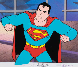 Lot #1141 Superman production cel from The New Adventures of Superman - Image 2