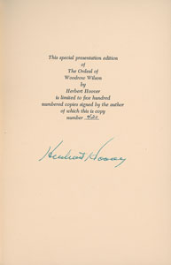 Lot #72 Herbert Hoover - Image 1