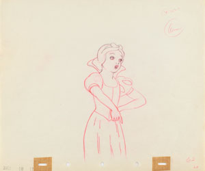 Lot #1015 Snow White production drawing from Snow White and the Seven Dwarfs - Image 1