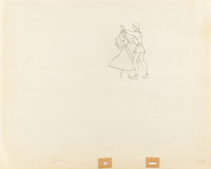 Lot #1048 Princess Aurora and Prince Phillip production drawing from Sleeping Beauty - Image 1