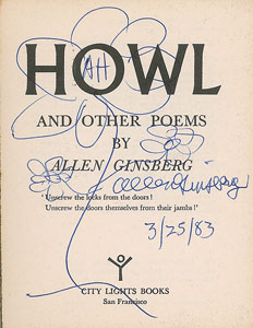 Lot #438 Allen Ginsberg