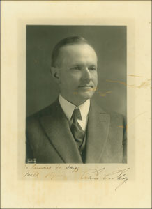 Lot #100 Calvin Coolidge - Image 1