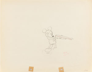Lot #1002 Mickey Mouse production drawing from Mickey's Man Friday - Image 1