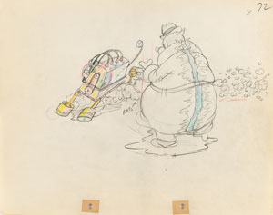 Lot #1003 Black Pete production drawing from Mickey's Service Station - Image 1