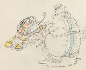 Lot #1003 Black Pete production drawing from Mickey's Service Station - Image 2