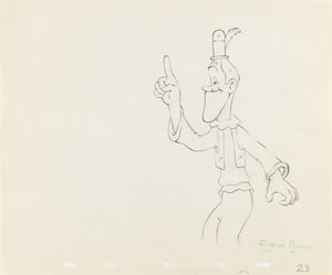 Lot #1019 Stan Laurel production drawing from Mother Goose Goes Hollywood - Image 1
