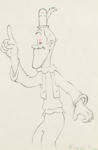Lot #1019 Stan Laurel production drawing from Mother Goose Goes Hollywood - Image 2