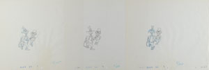 Lot #1055 Goofy and the Mad Hatter production drawings from an Eastern Air Lines television commercial - Image 1