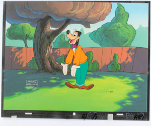 Lot #1081 Goofy production cel from Goof Troop - Image 1