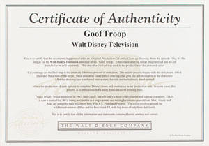 Lot #1081 Goofy production cel from Goof Troop - Image 3