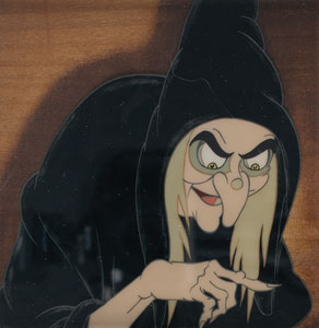 Lot #872 Wicked Witch production cel from Snow White and the Seven Dwarfs