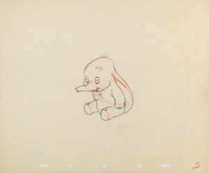 Lot #1030 Dumbo production drawing from Dumbo