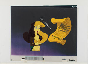 Lot #961 Ariel production cels from The Little