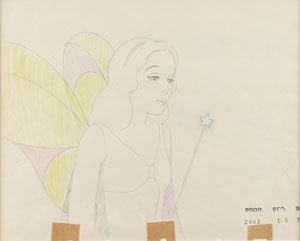 Lot #1028 The Blue Fairy production drawing from Pinocchio - Image 1