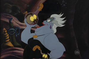 Lot #962 Ursula production cel from The Little