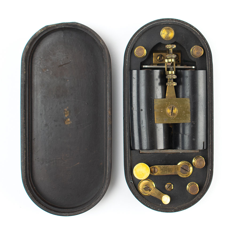 Lot #2113  1860s Caton Civil War Spy Pocket Telegraph Set