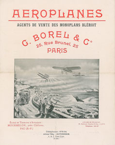 Lot #29  French Aeroplanes Catalog - Image 1