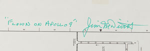 Lot #2215 Jim McDivitt's Apollo 9 Flown Schematic - Image 2