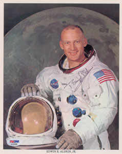Lot #2354 Buzz Aldrin Signed Photograph